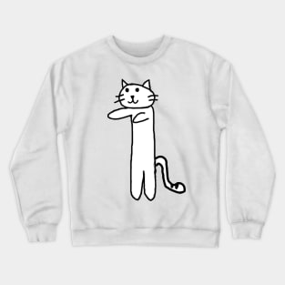 Long Catto Doodle Crewneck Sweatshirt